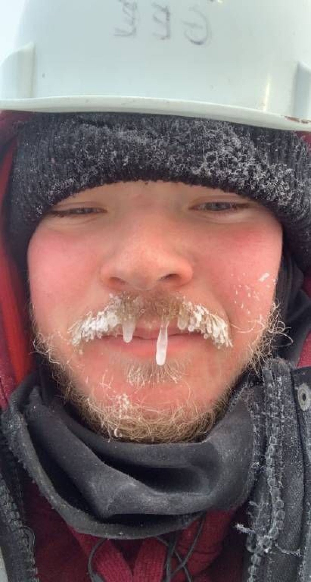 Mac during his work in the Arctic circle when he was building research centers and offices there. Photo submitted by Mac Hughes.