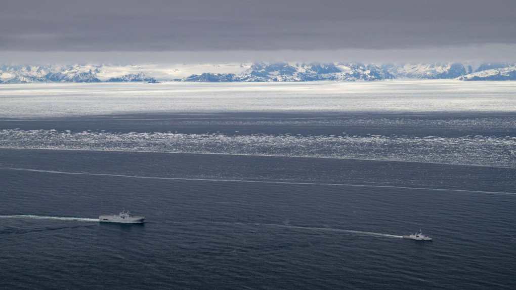 French Navy’s Jeanne d’Arc 2025 task group in the Arctic, June 2, 2025. (Source: French Defense Ministry) French Navy’s Jeanne d’Arc 2025 task group in the Arctic, June 2, 2025. (Source: French Defense Ministry)