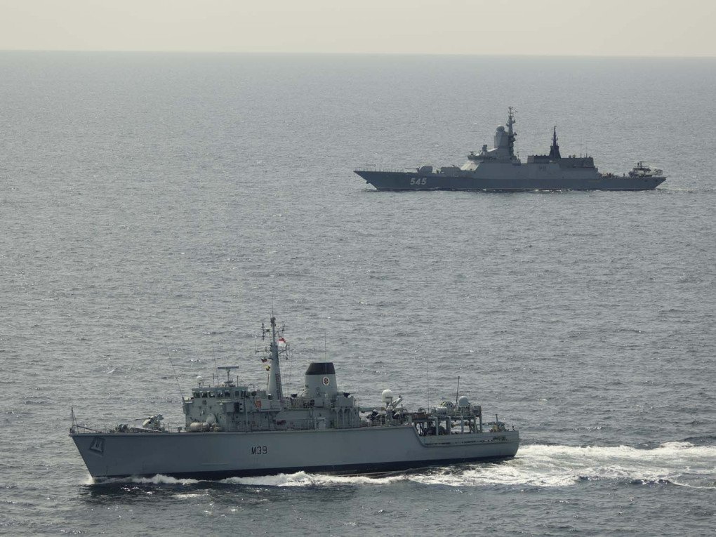 UK’s HMS Hurworth escorts Russian Steregushchiy-class corvette Stoikiy, hull number 545. (Source: Royal Navy) UK’s HMS Hurworth escorts Russian Steregushchiy-class corvette Stoikiy, hull number 545. (Source: Royal Navy)