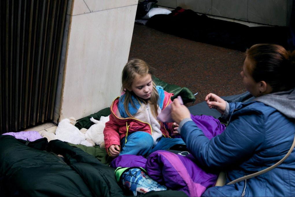 Kyiv residents take shelter in a metro station, tens of meters underground. Kyiv, Ukraine, October 6, 2026 (Photo: Louis Beaudemont/UNITED24 Media)