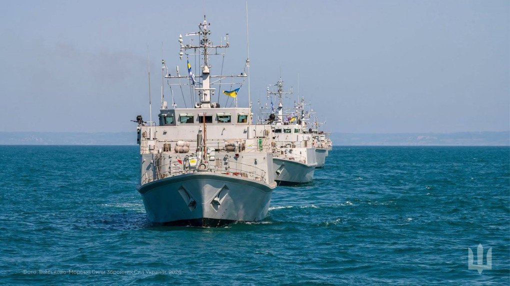 Ukrainian minehunters during the Sea Breeze 2026 international exercises, July 2026.