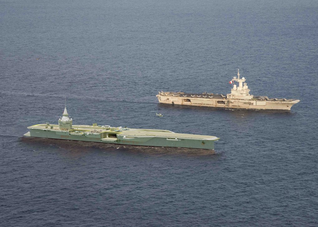 Illustrative image. A representational model of France’s future PA-NG nuclear aircraft carrier in comparison with the Charles de Gaulle, the only aircraft carrier in service of the French Navy at the moment. (Source: Wikimedia) Illustrative image. A representational model of France’s future PA-NG nuclear aircraft carrier in comparison with the Charles de Gaulle, the only aircraft carrier in service of the French Navy at the moment. (Source: Wikimedia)