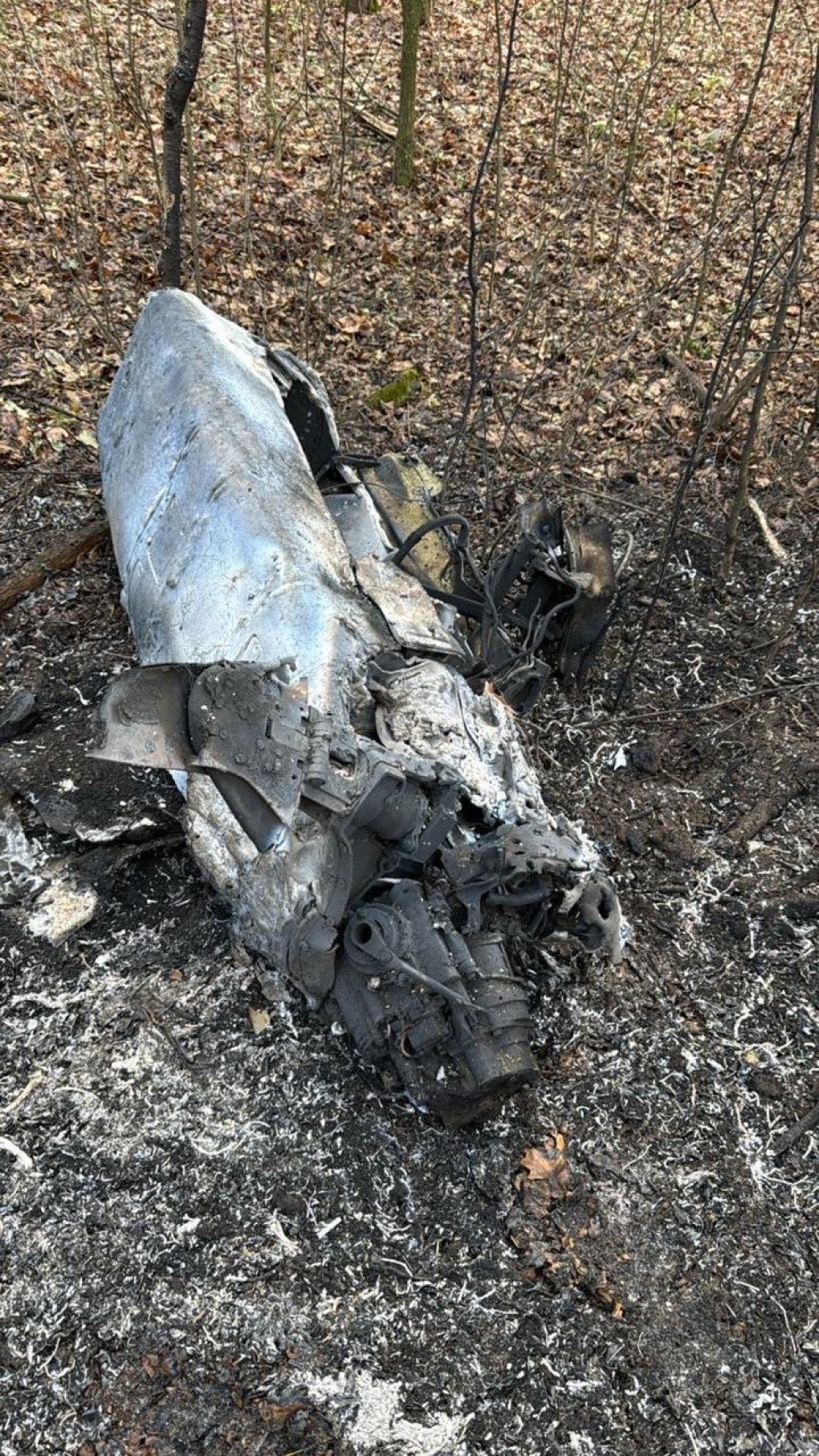 Restos de un misil Kalibr tras ser interceptado por un MANPAD chino, 19 de noviembre de 2025. (Fuente: 143.º Centro Conjunto de Entrenamiento)