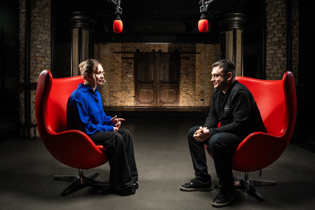Valeriya Ionan (L) during a podcast recording with Oleksandr Bornyakov (R). (Source: Valeriya Ionan) Valeriya Ionan (L) during a podcast recording with Oleksandr Bornyakov (R). (Source: Valeriya Ionan)