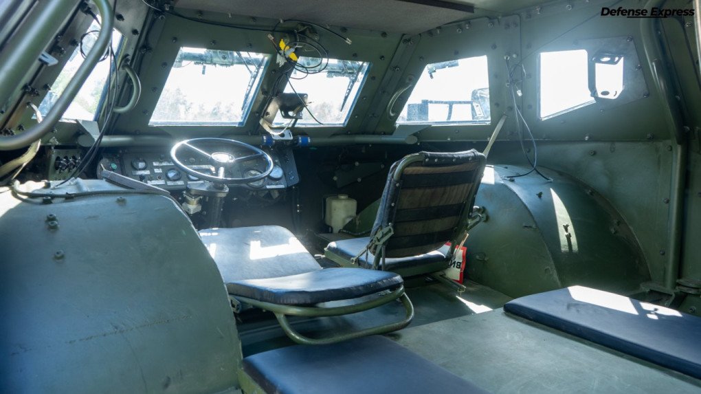 Interior view of the BRDM-2M crew compartment and driving position. (Source: Defense Express)