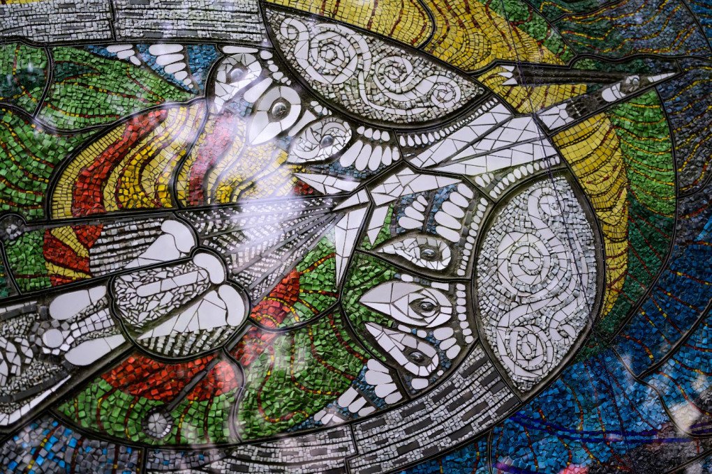 The bird from Alla Horska’s mosaic “Boryviter” was created in the summer of 1967. (Source: Telegram) The bird from Alla Horska’s mosaic “Boryviter” was created in the summer of 1967. (Source: Telegram)