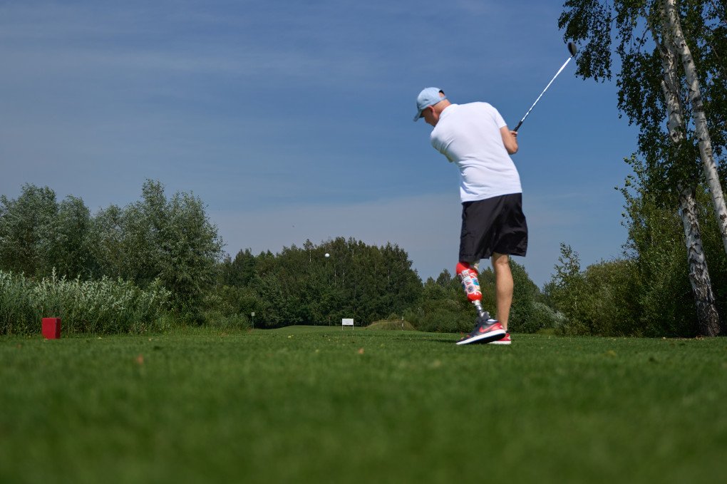 One of the United by Golf tournament participants. Photo: Mykyta Shandyba/UNITED24 Media