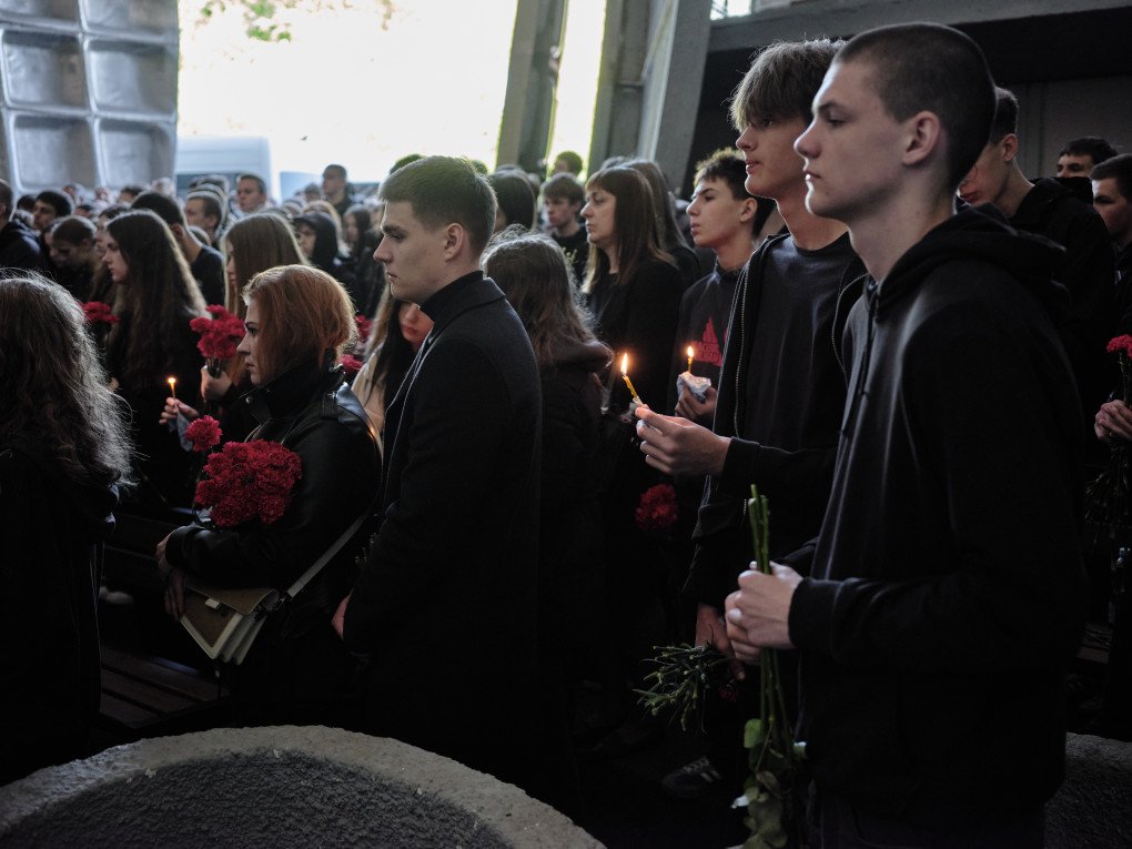 Danylo was a student at Kyiv Aviation College. His father, Oleh Khudia, was a veteran of Ukraine’s Armed Forces. (Photo: Joshua Olley) Danylo was a student at Kyiv Aviation College. His father, Oleh Khudia, was a veteran of Ukraine’s Armed Forces. (Photo: Joshua Olley)