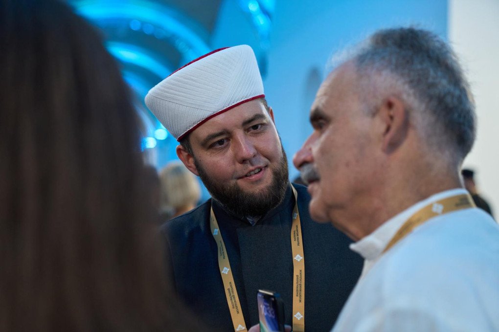 Murat Suleimanov, Mufti of the Spiritual Administration of Muslims of Ukraine “Umma” during National Prayer Breakfast of Ukraine in Kyiv on August 23, 2026. (Source: Mykyta Shandyba/UNITED24 Media)