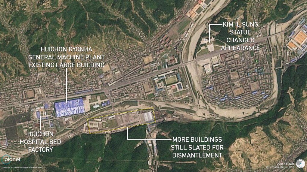 The site of a future North Korean arms factory on June 14, 2025. (Source: NK news) The site of a future North Korean arms factory on June 14, 2025. (Source: NK news)