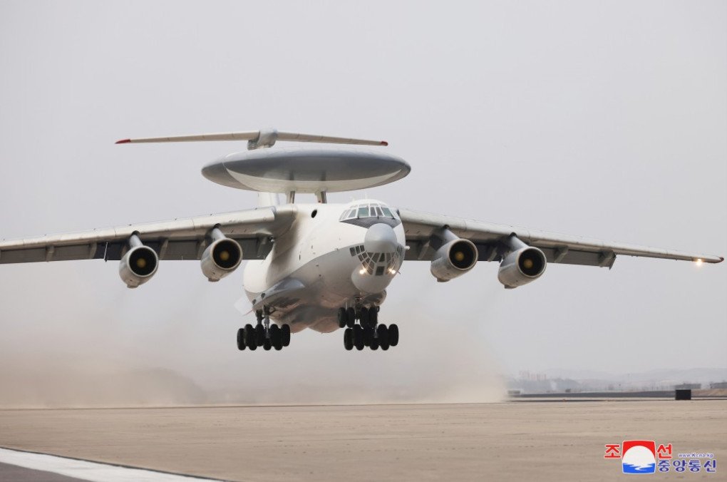 First image of the North Korean AEW&C during the test flights, March 27, 2025. (Souce: KCNA) First image of the North Korean AEW&C during the test flights, March 27, 2025. (Souce: KCNA)