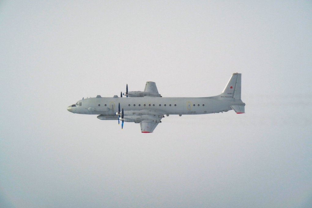 Russian IL-20M recon aircraft during interception by Swedish Air Forces. April 24, 2025. (Source: NATO Air Command/X) Russian IL-20M recon aircraft during interception by Swedish Air Forces. April 24, 2025. (Source: NATO Air Command/X)