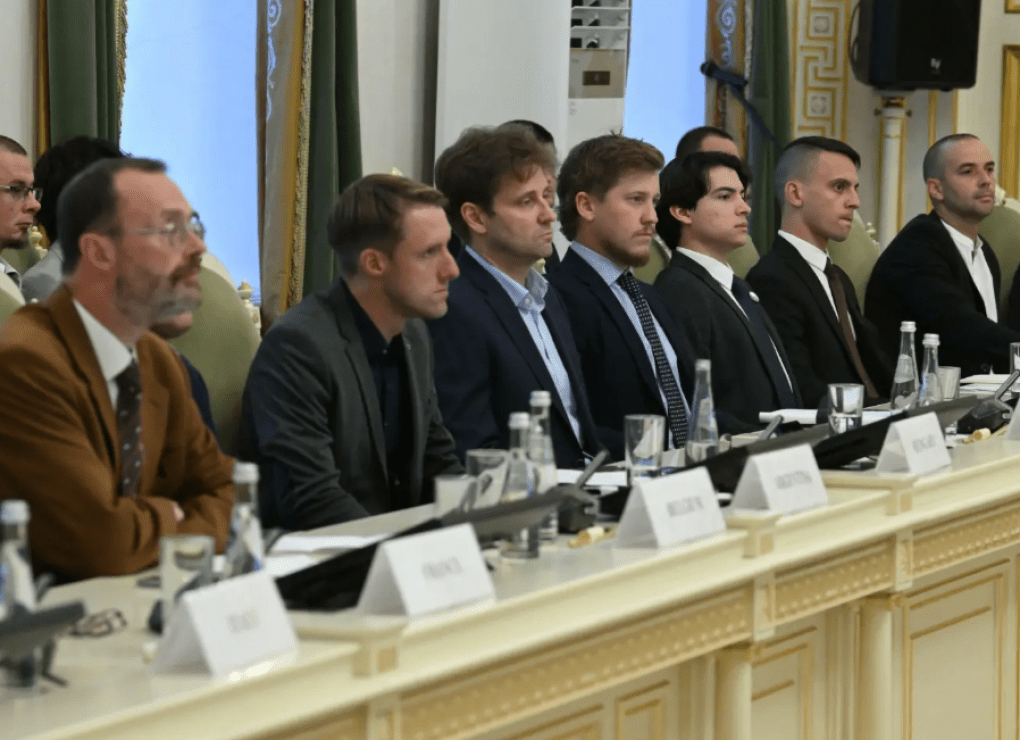 Germany’s Alternative for Deutschland (AfD) party member, Robert Risch, (third from L) at the ISL Paladin conference. (Source: Open Source) Germany’s Alternative for Deutschland (AfD) party member, Robert Risch, (third from L) at the ISL Paladin conference. (Source: Open Source)
