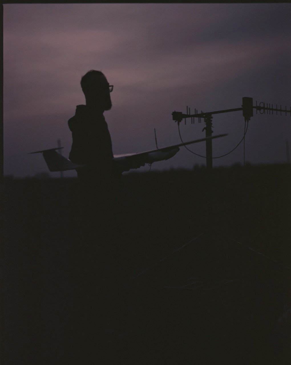 Saint, company commander of Ukraine’s 38th Marine Brigade UAV Battalion, stands in a field holding an Mara drone they are testing in a field in the East of Ukraine. (Photo: Lucile Brizard) Saint, company commander of Ukraine’s 38th Marine Brigade UAV Battalion, stands in a field holding an Mara drone they are testing in a field in the East of Ukraine. (Photo: Lucile Brizard)