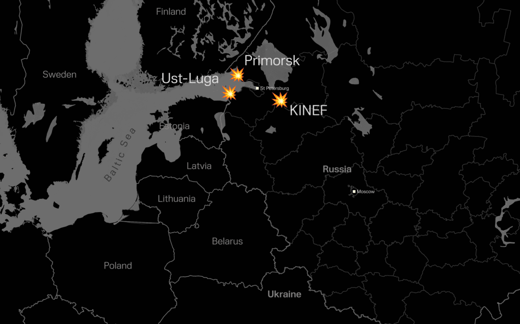 Ukrainian drone attacks