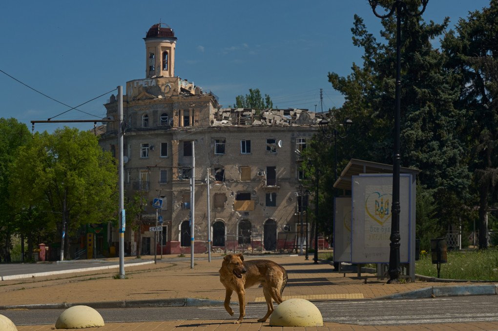 Streets of Druzhkivka after Russian attacks. (Photo: Mykyta Shandyba/ UNITED24 Media)