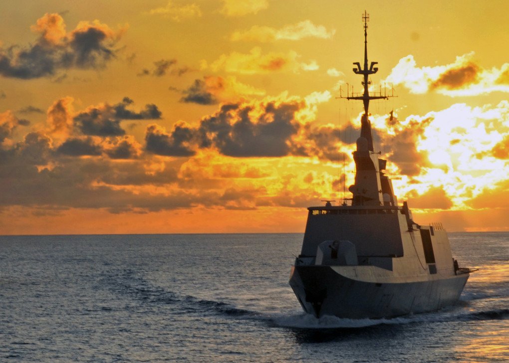 French La Fayette-class frigate, Guépratte in the Indian Ocean. (Source: Wikimedia) French La Fayette-class frigate, Guépratte in the Indian Ocean. (Source: Wikimedia)