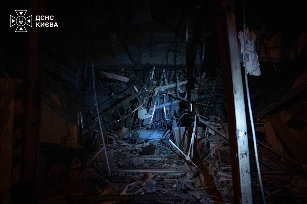 A building damaged during Russia’s overnight missile and drone attack on Kyiv on October 19, 2026. (Source: State Emergency Service) A building damaged during Russia’s overnight missile and drone attack on Kyiv on October 19, 2026. (Source: State Emergency Service)