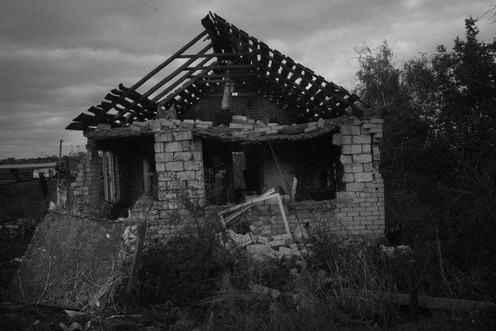 The completely destroyed village of Dovhenke, Ukraine. October, 2025. Photo by Joshua Olley/UNITED24 Media.