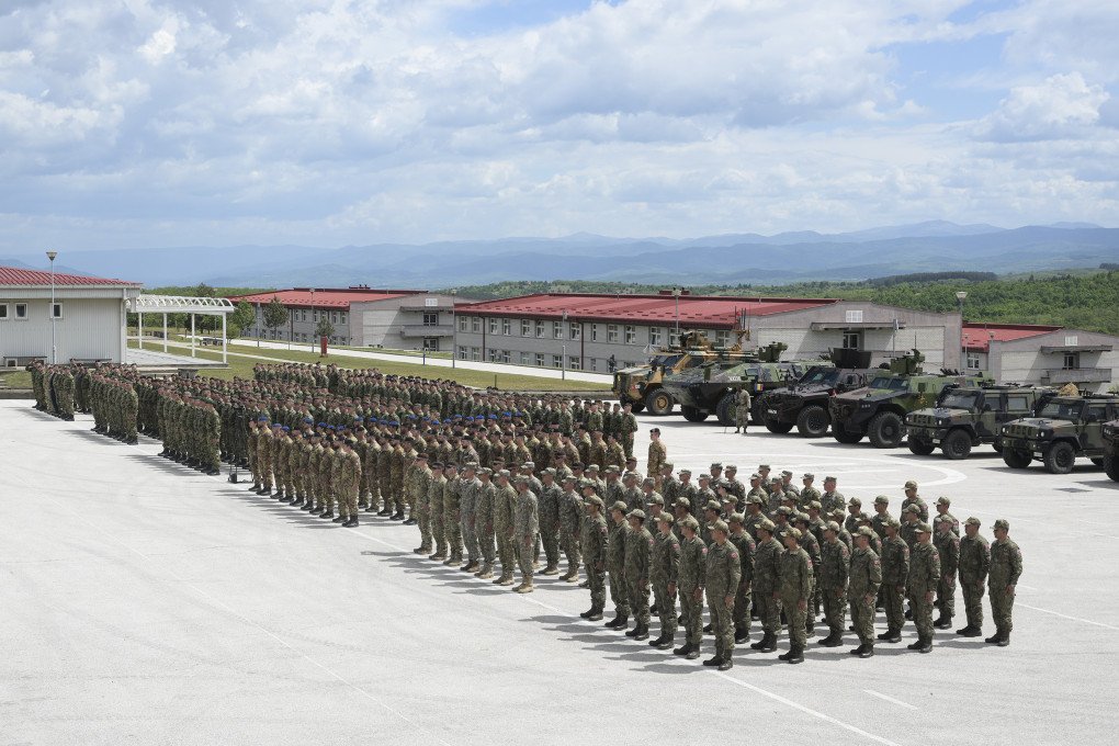 Troops from Serbia, Italy, Romania, and Türkiye assemble at Military Base South for “Serbia Exercise 2026.” (Source: Serbian Ministry of Defence)