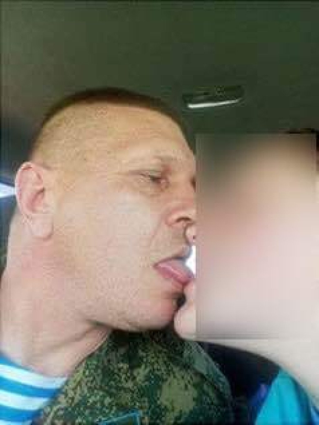 Bibartsev with his older daughter in 2022. (Source: Ukrainian intelligence) Bibartsev with his older daughter in 2022. (Source: Ukrainian intelligence)