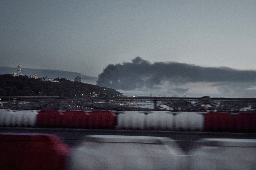 Smoke rises in Kyiv during the Russian attack on July 2, 2026. (Source: Lucile Brizard/UNITED24 Media) Smoke rises in Kyiv during the Russian attack on July 2, 2026. (Source: Lucile Brizard/UNITED24 Media)