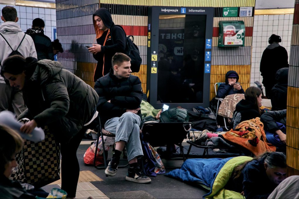 Kyiv residents take shelter in a metro station, tens of meters underground. Kyiv, Ukraine, October 6, 2026 (Photo: Louis Beaudemont/UNITED24 Media)