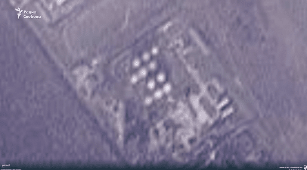 Satellite imagery before the drone strike at Russia’s Livny oil depot in the Oryol region. (Source: Radio Svoboda) Satellite imagery before the drone strike at Russia’s Livny oil depot in the Oryol region. (Source: Radio Svoboda)