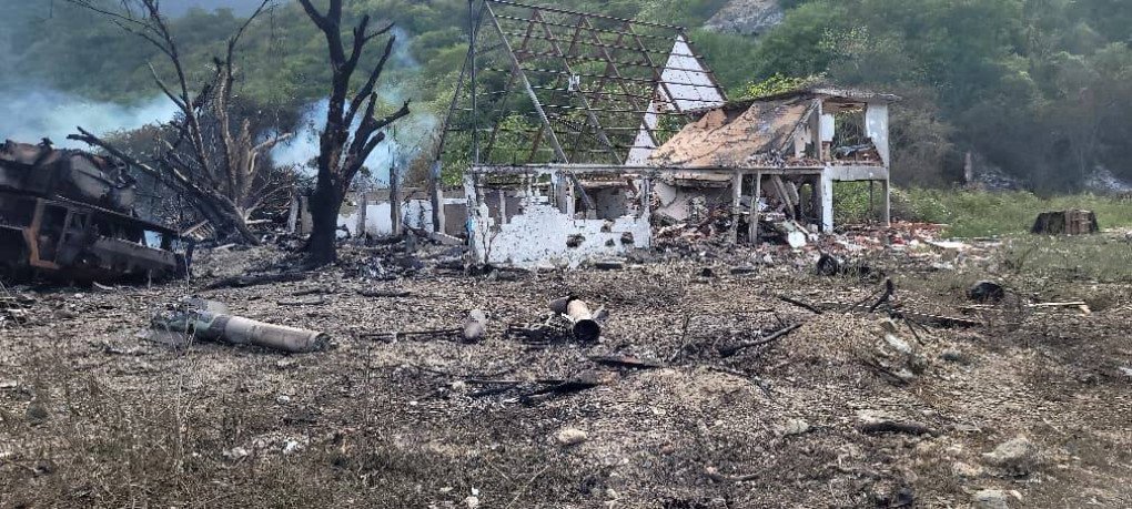 Destroyed Buk‑M2E vehicle in Venezuela, January 3, 2026. (Photo: TalCual)
