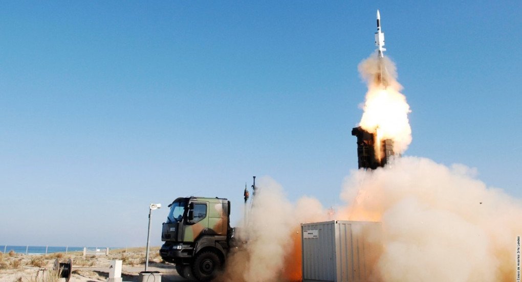 The Aster 30 launch from the SAMP/T.