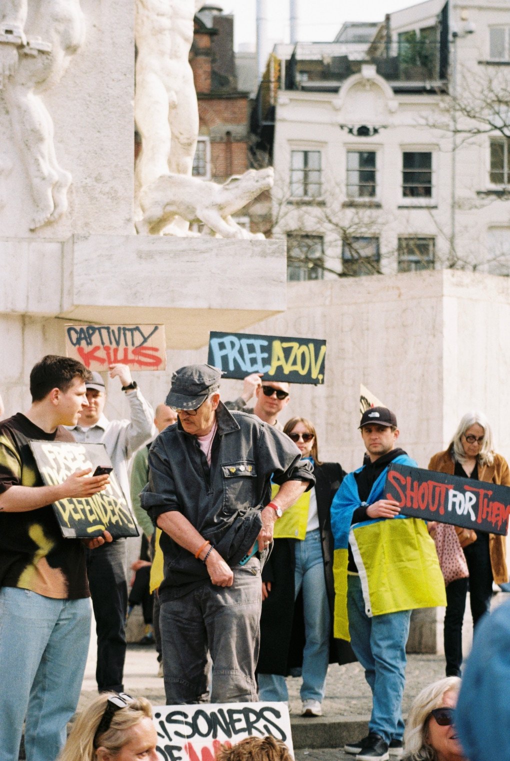 Free Azov rally at Dam Square in Amsterdam. Photo by Ivan and Maksym Frolov.