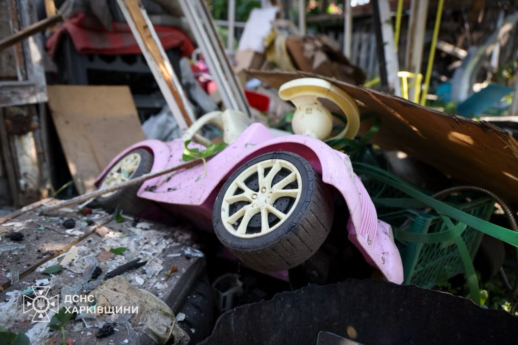 A child's toy lies among the debris after Russian shelling damaged residential properties in Kharkiv. (Source: State Emergency Service of Ukraine) A child's toy lies among the debris after Russian shelling damaged residential properties in Kharkiv. (Source: State Emergency Service of Ukraine)