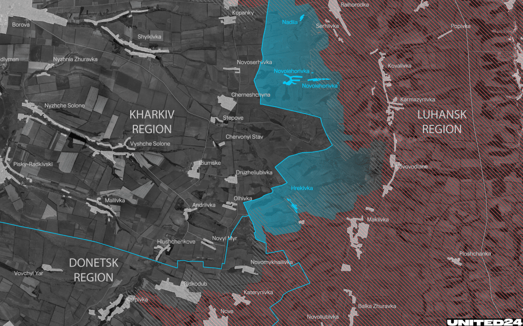 Ukrainian-controlled area in the Luhansk region