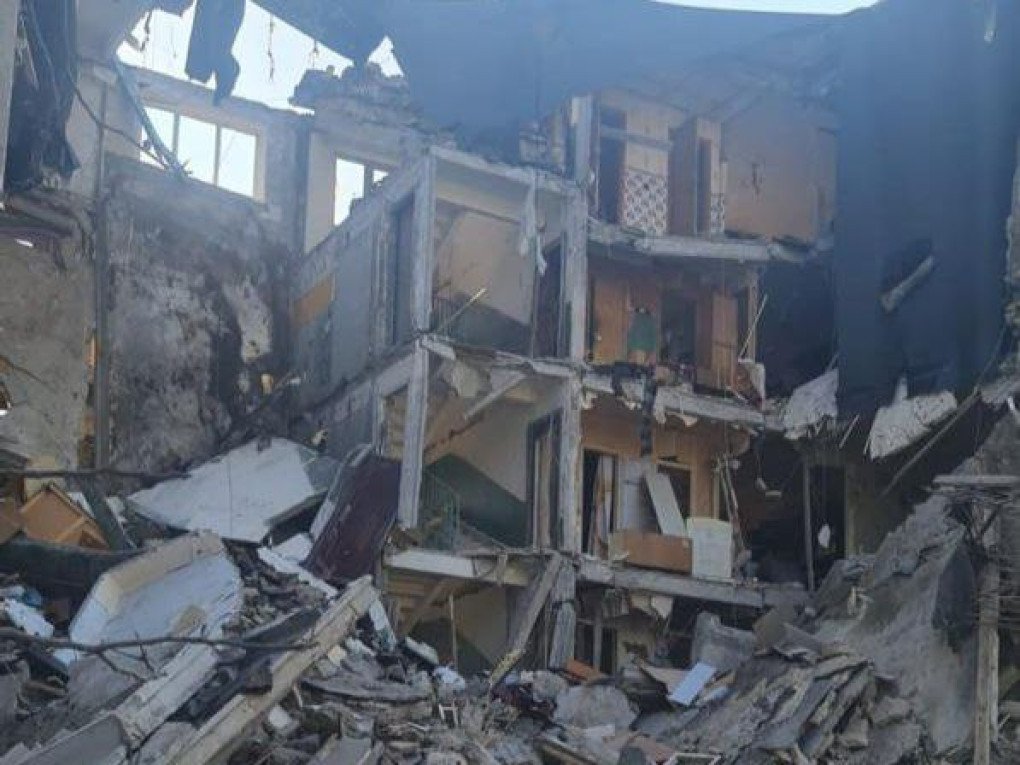 Ruins of the building in the aftermath of the Russian attack on Donetsk Region on July 14. (Source: Vadym Filashkin official Telegram channel) Ruins of the building in the aftermath of the Russian attack on Donetsk Region on July 14. (Source: Vadym Filashkin official Telegram channel)