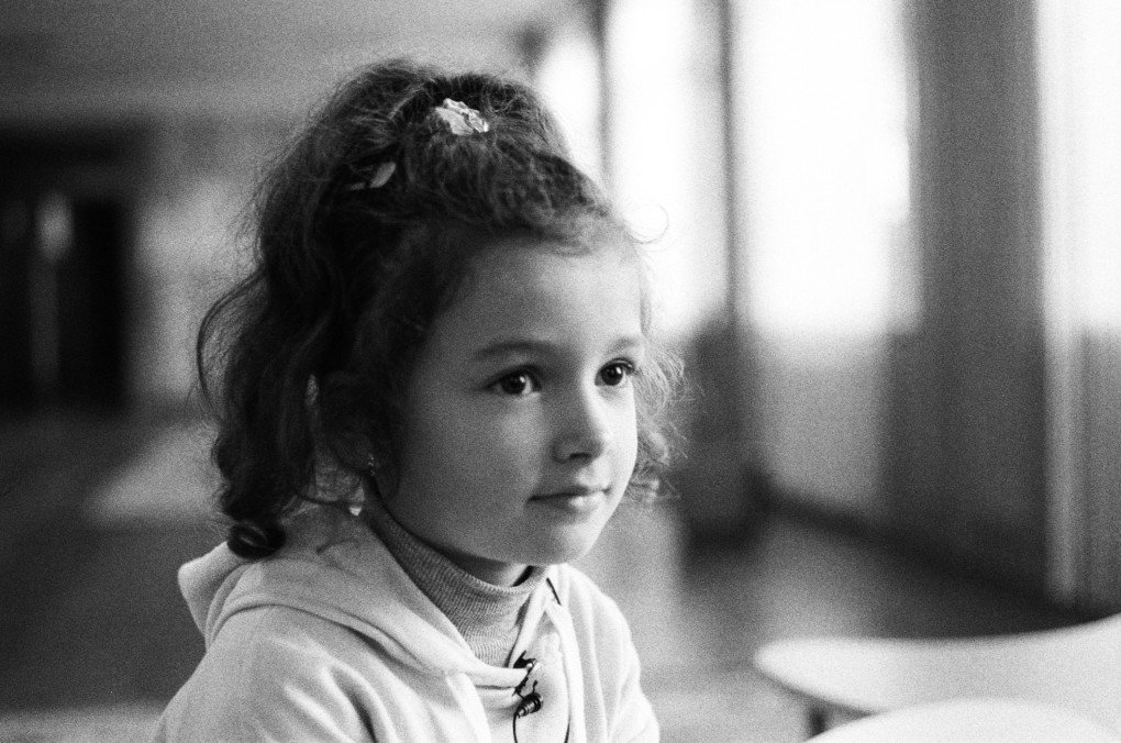 First-grader Anastasiia. (Photo: Max Lysenko/UNITED24 Media) First-grader Anastasiia. (Photo: Max Lysenko/UNITED24 Media)