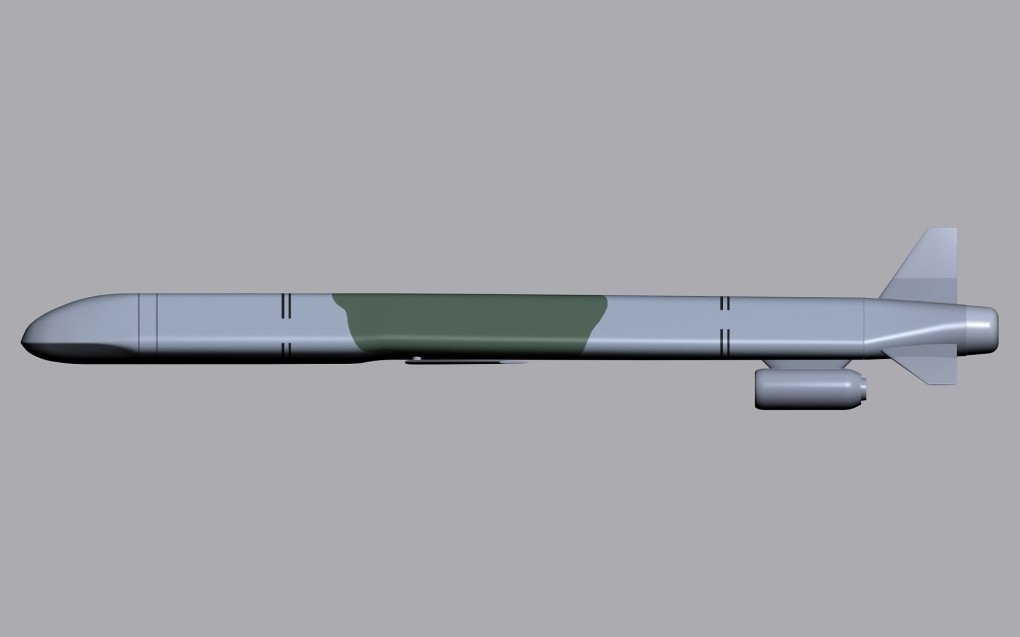 Kh-101 cruise missile. (Source: Turbo Squid) Kh-101 cruise missile. (Source: Turbo Squid)