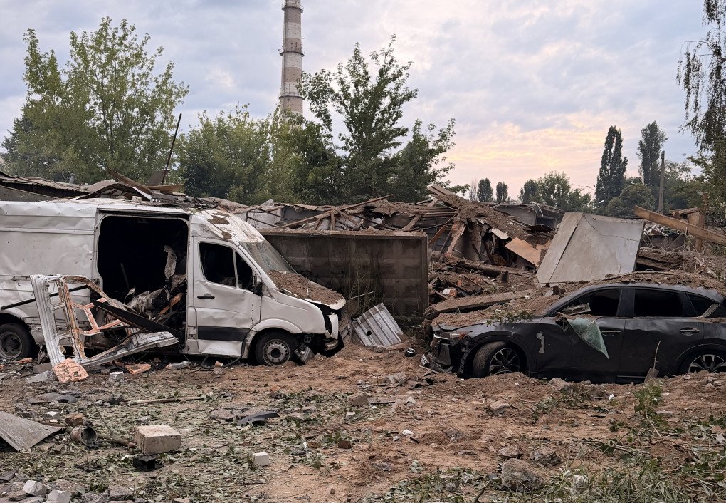 Russia attacks Ukrainian capital again. The missile craters were so large that the surrounding area was buried under displaced earth. Ukraine, July 6, 2026. (Photo: UNITED24 Media/Illia Kabachynskyi) Russia Pounds Kyiv With Ballistic Missiles