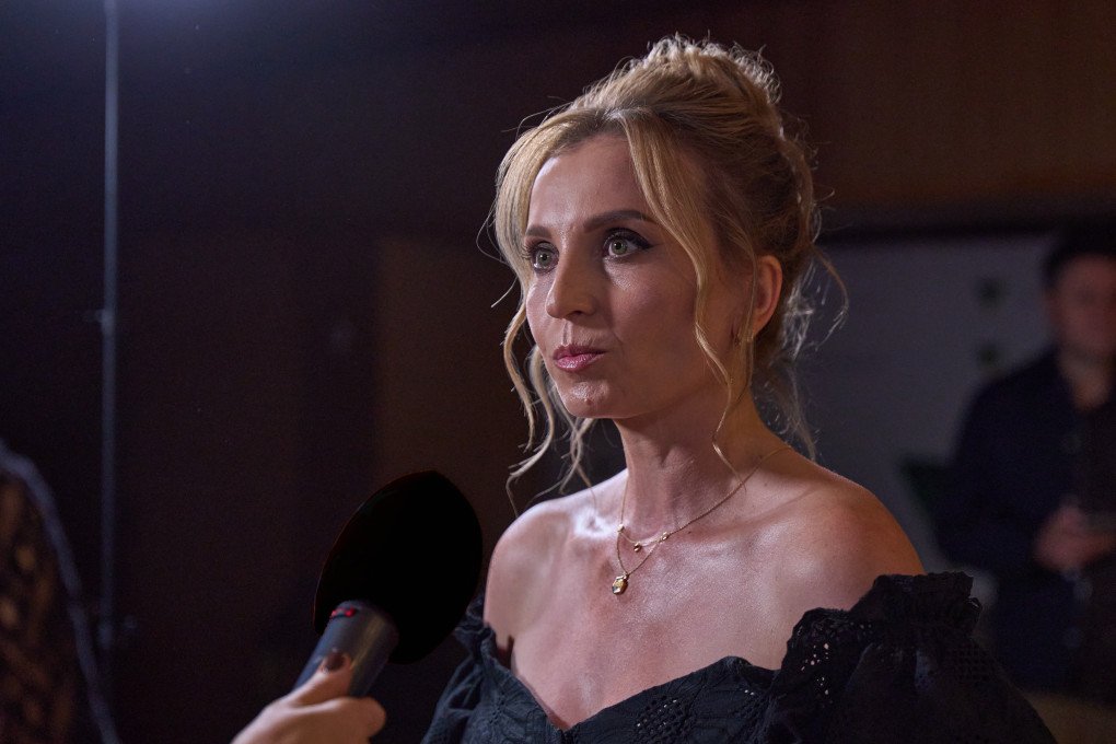 Anna Machukh, festival director of Odesa International Film Festival at the opening, of the 16th edition. Kyiv, Ukraine, 2025. Photo: Mykyta Shandyba/UNITED24 Media