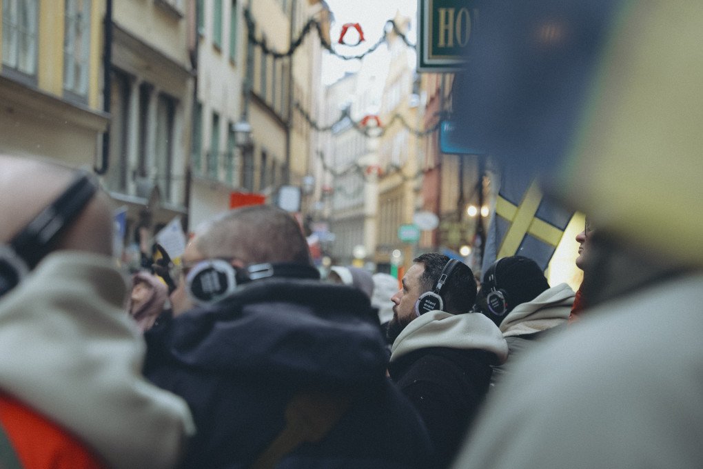On the fourth day, combats medics  went for their first walk in Stockholm. (Photo: Repower Foundation)