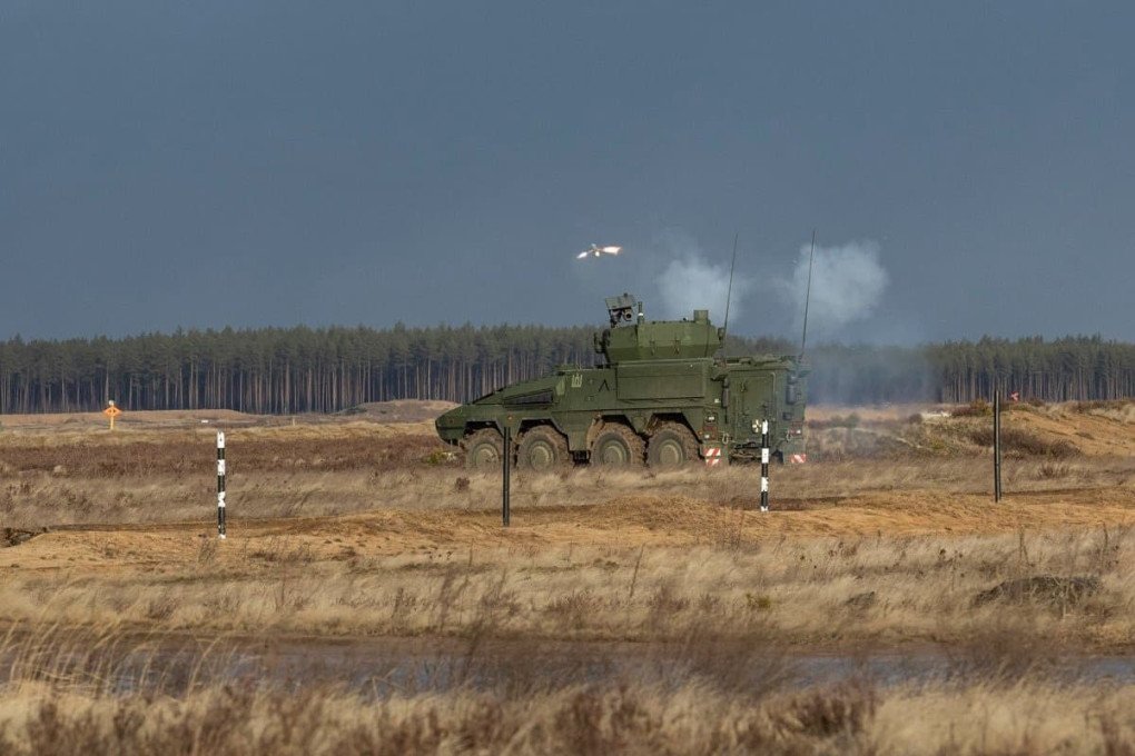 Lithuanian military tests Israeli Spike anti-tank missiles on a Vilkas IFV, 2022. (Source: Lithuanian Ministry of Defense)