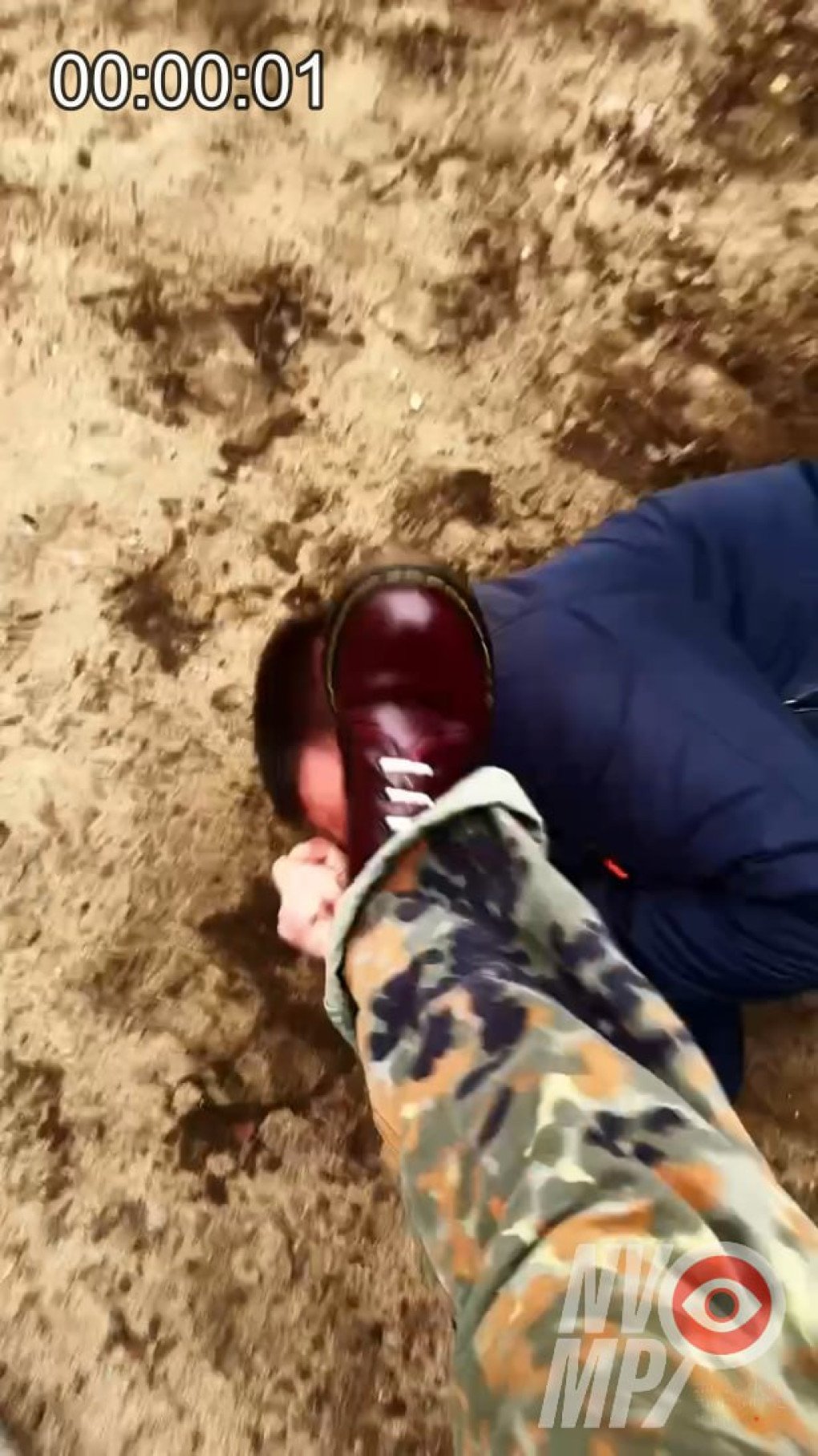 Screenshot from a video of a Nazi group launching an attack. (Source: Nazi Video Monitoring Project (NVM Project) 