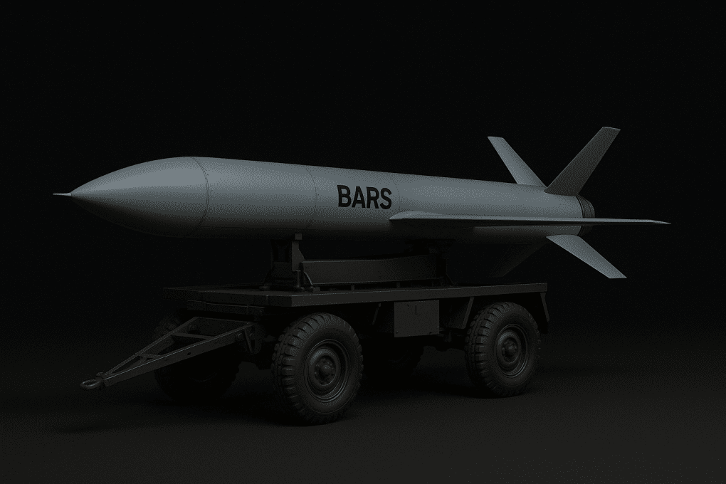 A Ukrainian-made Bars missile drone on a mobile platform, designed for deep strikes up to 500 miles inside Russian territory. Illustrative image. (Source: UNITED24 Media) A Ukrainian-made Bars missile drone on a mobile platform, designed for deep strikes up to 500 miles inside Russian territory. Illustrative image. (Source: UNITED24 Media)