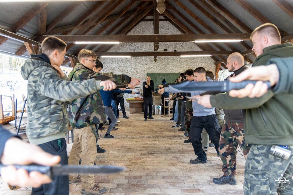 Hungary’s 64 County Movement (HVIM) youth weapons training. (Source: HVIM via Telegram) Hungary’s 64 County Movement (HVIM) youth weapons training. (Source: HVIM via Telegram)