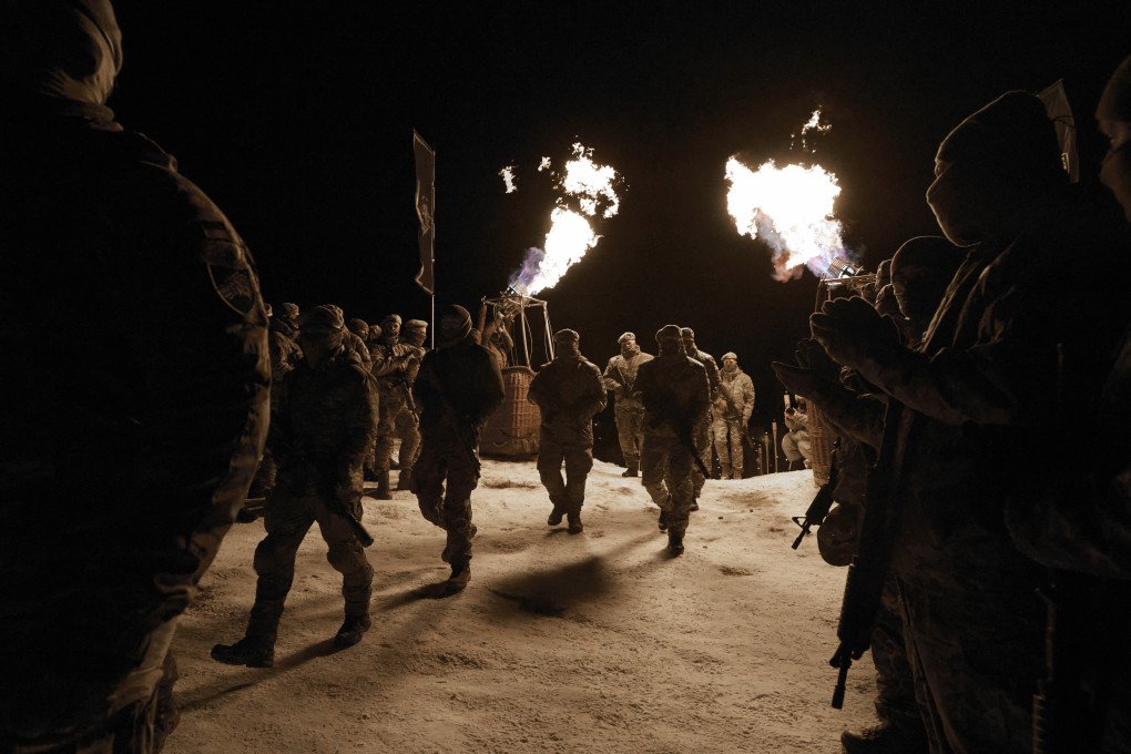 The ceremony of the the 1st Battalion “Wolfborn” of the 144th Special Operations Forces Center. Photo by Joshua Olley/UNITED24 Media.