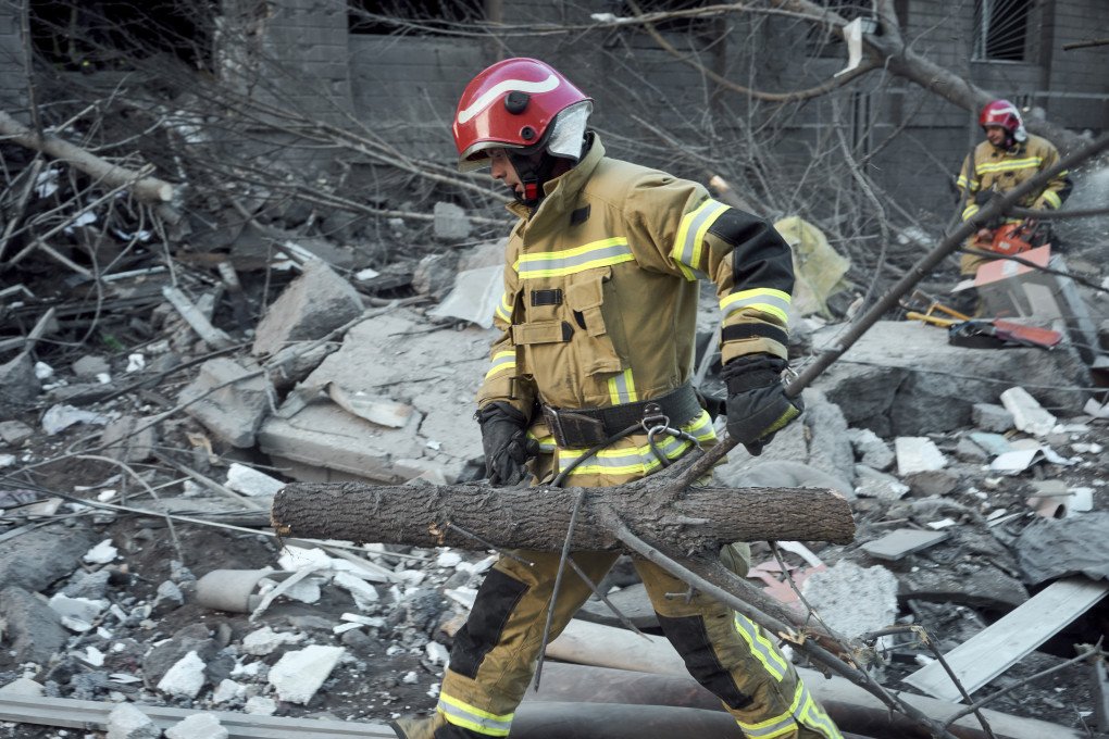The aftermath of Russian attack on Kyiv, Ukraine on May 14, 2026. (Source: Joshua Olley/UNITED24 Media)