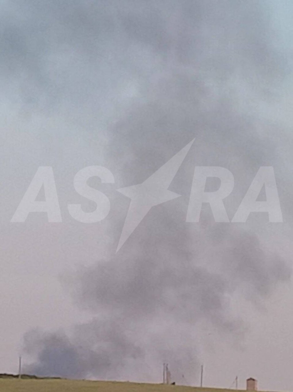 Smoke rising at the crash site of a Russian strategic bomber in the Irkutsk region, June 15, 2026. (Source: Astra) Smoke rising at the crash site of a Russian strategic bomber in the Irkutsk region, June 15, 2026.