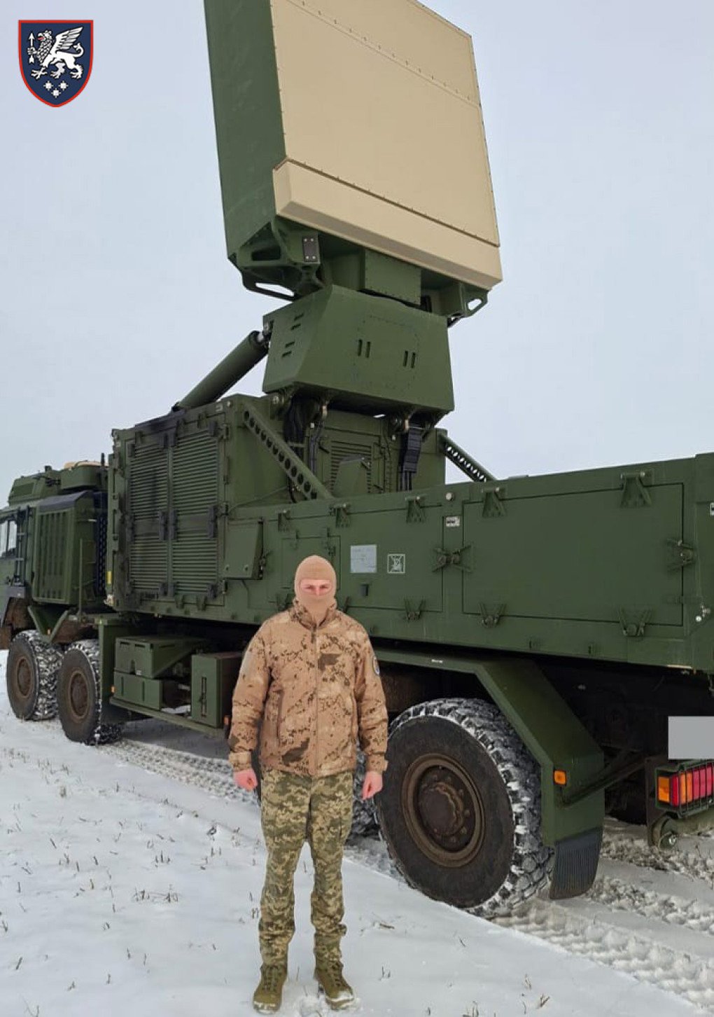 Hensoldt TRML-4D long-range detection radar in Ukraine. (Source: 540th Air Defense Brigade)