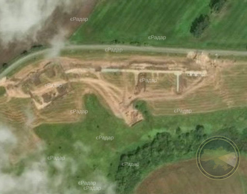 A new launch site for strike drones near the village of Asovytsia in Russia’s Bryansk region, December 14, 2025. (Source: Copernicus)