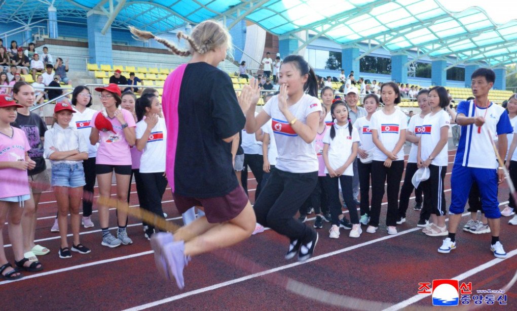 Russian and North Korean children during “Friendship Evening,” July 29, 2025. (Source: KCNA) Russian and North Korean children during “Friendship Evening,” July 29, 2025. (Source: KCNA)