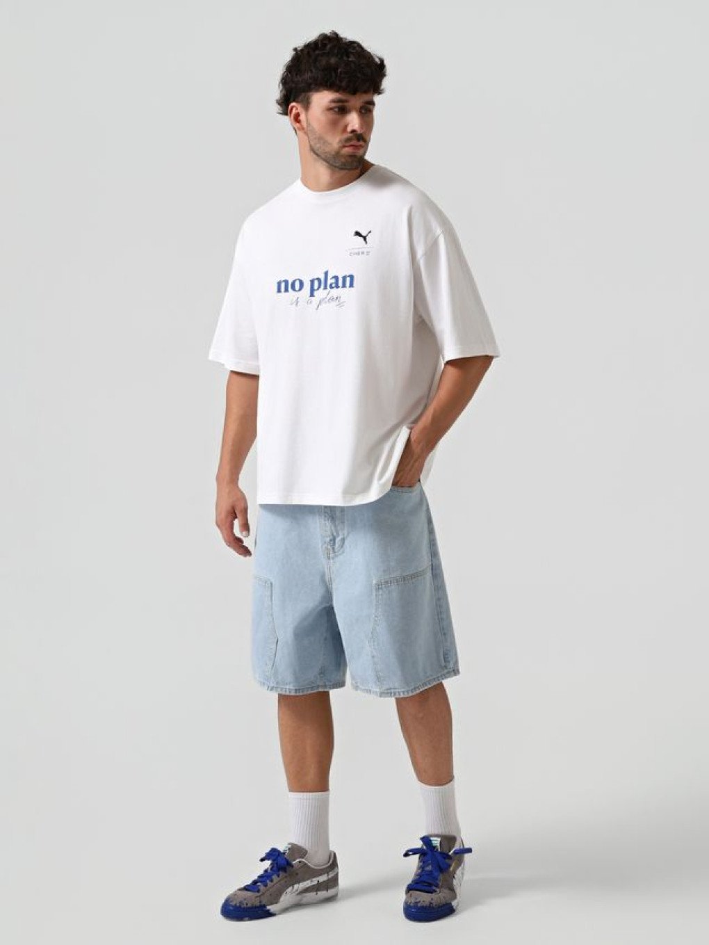 A model wears a T-shirt and customized PUMA Suede sneakers from the CHER’17 x PUMA collection. (Source: PUMA’s press office) A model wears a T-shirt and customized PUMA Suede sneakers from the CHER’17 x PUMA collection. (Source: PUMA’s press office)